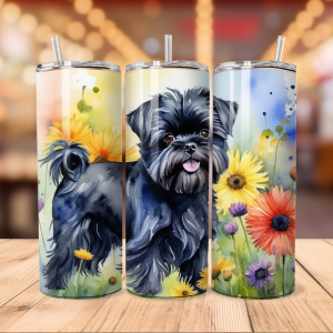 Affenpinscher Dog Tumbler Wrap | Pet Png Free Tumbler Wraps PNG