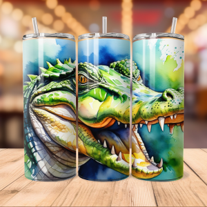 Crocodile Tumbler Wrap | Animal Png Free Tumbler Wraps PNG