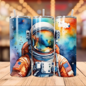 Astronaut Tumbler Wrap | Space png Free Tumbler Wraps PNG