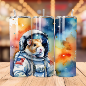 Free Hamster Astronaut Tumbler Wrap PNG Free Tumbler Wraps PNG