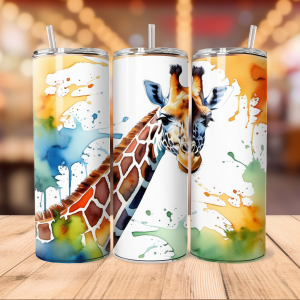 Giraffe tumbler wrap