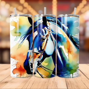 free horse tumbler wrap