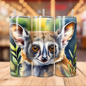 Bushbaby Tumbler Wrap | Animal Png Free Tumbler Wraps PNG