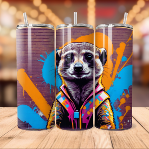 Meerkat Tumbler Wrap | Animal Png Free Tumbler Wraps PNG