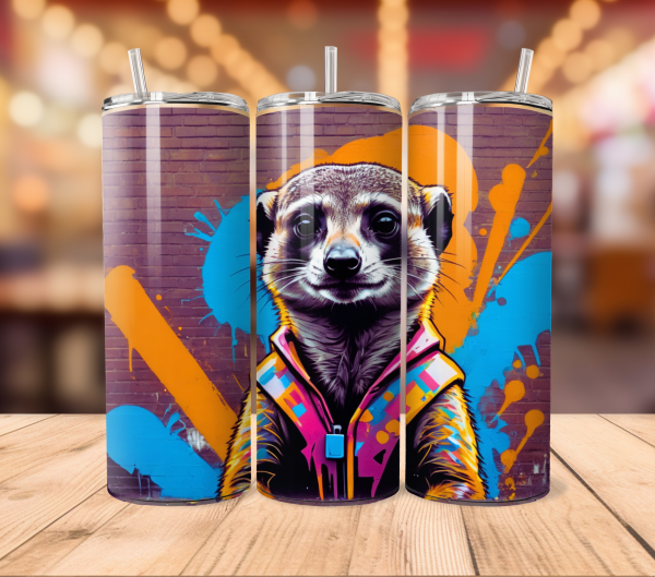 Meerkat Tumbler Wrap | Animal Png Free Tumbler Wraps PNG