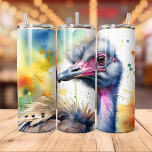 ostrich tumbler wrap