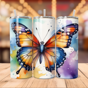 Butterfly Tumbler Wrap | Insect Png Free Tumbler Wraps PNG