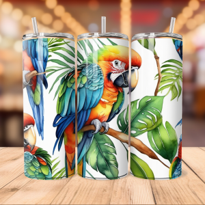 parrot tumbler wrap