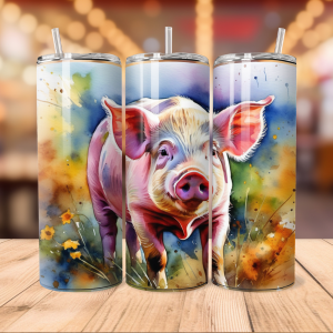 pig tumbler wrap