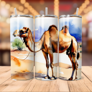 Camel Tumbler Wrap | Animal Png Free Tumbler Wraps PNG