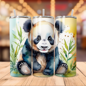 cute panda tumbler wrap