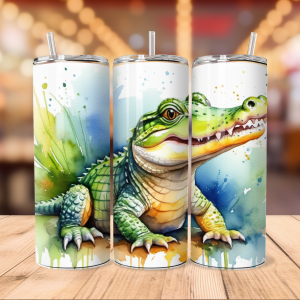 crocodile tumbler wrap