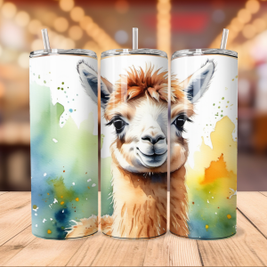 cute llama tumbler wrap