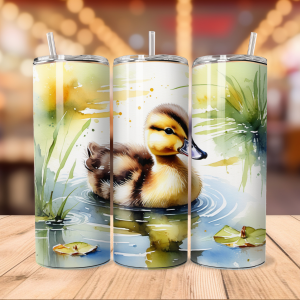 Cute Duck | Bird Animal Png Free Tumbler Wraps PNG