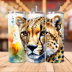 Cheetah Tumbler Wrap | Animal Png Free Tumbler Wraps PNG