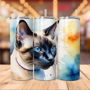 Siamese Cat Tumbler Wrap | Pet png Free Tumbler Wraps PNG