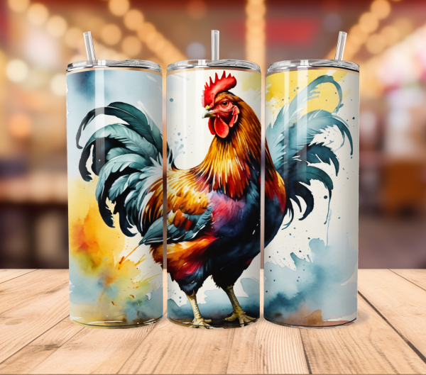 Chicken Tumbler Wrap | Animal Png Free Tumbler Wraps PNG