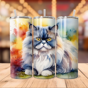 Persian Cat Tumbler Wrap | Pet png Free Tumbler Wraps PNG