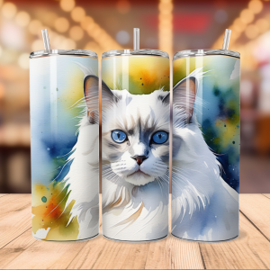 Birman Cat Tumbler Wrap | Pet png Free Tumbler Wraps PNG