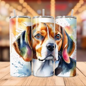 Beagle Tumbler Wrap | Dog Pet Png Free Tumbler Wraps PNG