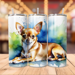 Chihuahua Tumbler Wrap Dog | Pet Png Free Tumbler Wraps PNG