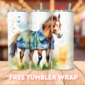 Free Horse Tumbler Wrap PNG Free Tumbler Wraps PNG