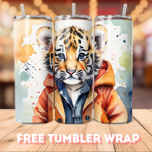 Free Tiger Tumbler Wrap PNG Free Tumbler Wraps PNG